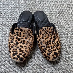 Birdies cheetah Print Calf Hair Phoebe Slipper